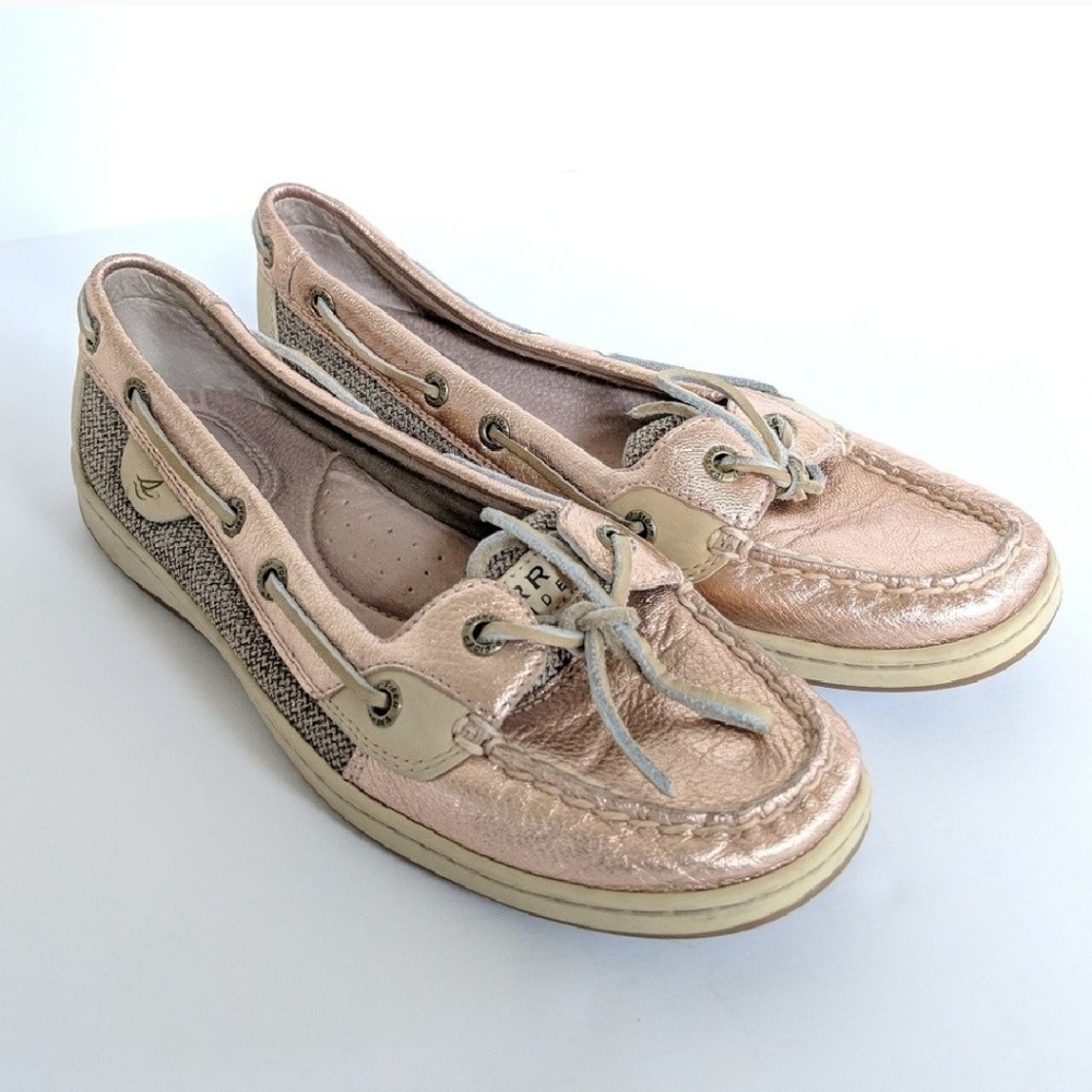 Sperry Rose Gold Topsider Boat Shoe, 8.5